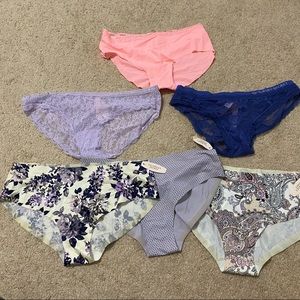 6 bnwt panties sz medium